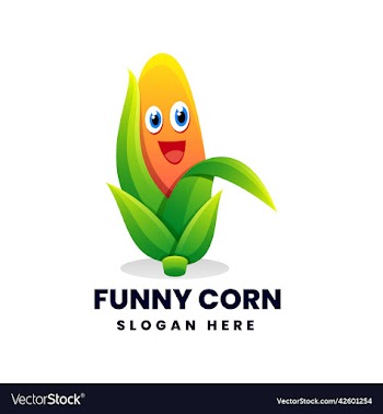 logo funny corn gradient colorful