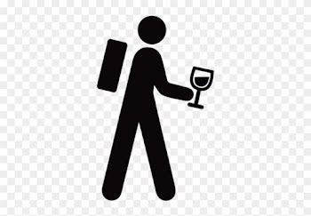 Logo Header Menu - People Walk Icon