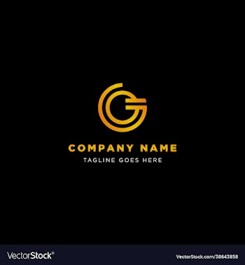 logo initials letter g round