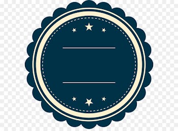 Logo Label Cake - Blue lace Badge 