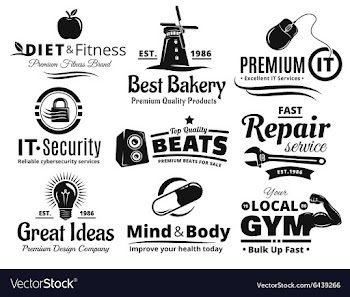 Logo Label Insignia And Icon Set vector image
