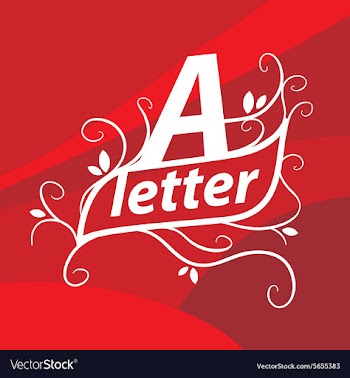  					Logo letter A with floral patterns vector image														