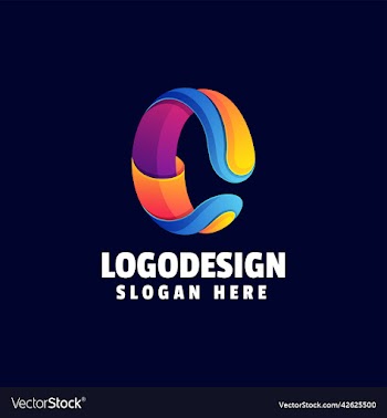 logo letter c gradient colorful style