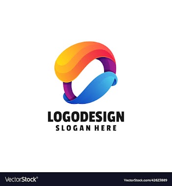 logo letter d gradient colorful style