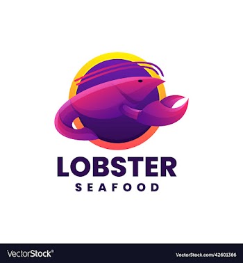 logo lobster gradient colorful style