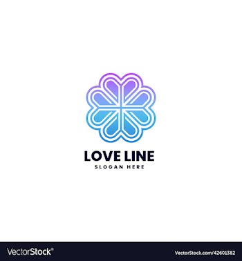 logo love line gradient colorful