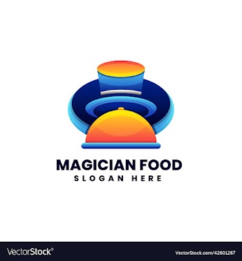 logo magician food gradient colorful