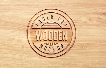 Logo Mock Ups Wood Set 6
