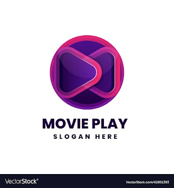logo movie play gradient colorful