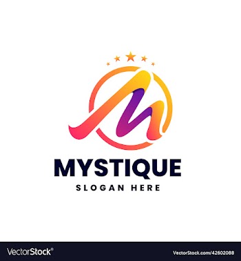 logo mystique gradient colorful style