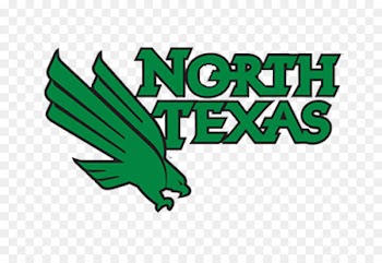 Logo North Texas Mean Green football North Texas Mean Green men's basketball Athletics at UNT University of North Texas - denton background 