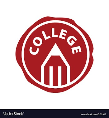  					Logo pencil and printing for college vector image														