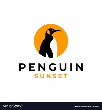 logo penguin design template
