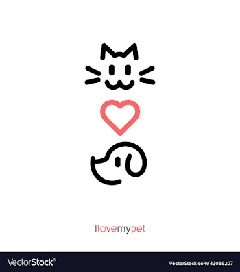 logo pet cat dog shop veterinary clinic store