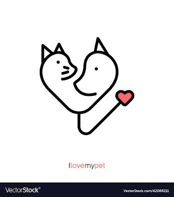 logo pet heart shop veterinary clinic store