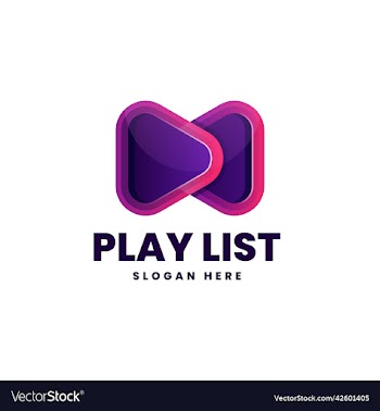logo play list gradient colorful