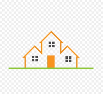 Logo Real Estate House Building - Orange real estate logo 
