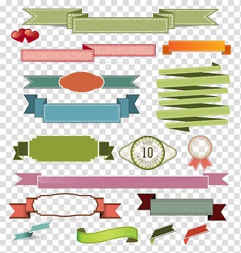Logo Ribbon , Colorful banners transparent background PNG clipart