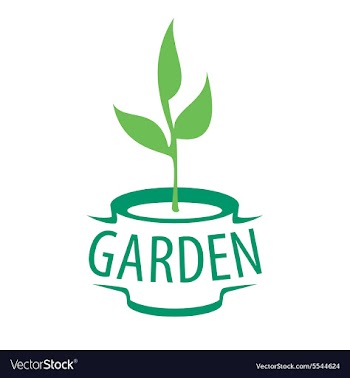  					Logo sapling in a pot for the garden vector image														