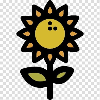 Logo Scalable Graphics Icon, sunflower transparent background PNG clipart