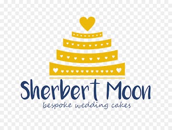 Logo Sherbert Moon Wedding Cakes Brand Font -  