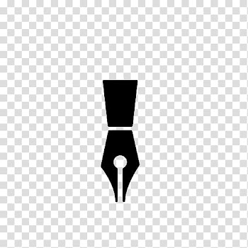 Logo Silhouette Line Font, fountain pen transparent background PNG clipart