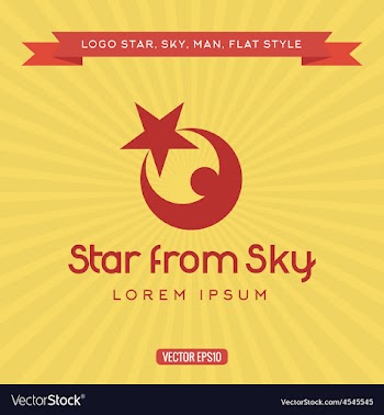  					Logo star sky reach for a dream vector image														