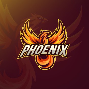 Logo style with phoenix Free Vector