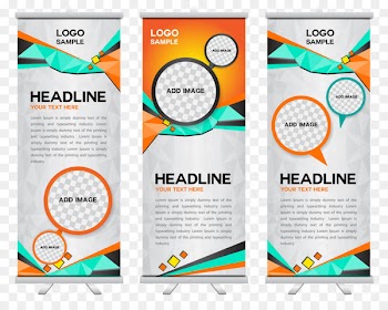 Logo Template Banner - Vector business template design exhibition stands 