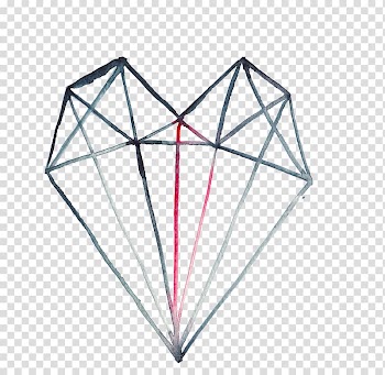 Logo Watercolor painting Artist, Crystal Heart transparent background PNG clipart