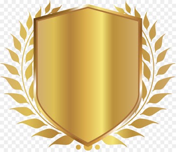 Logo Wedding Price Service - Golden Shield Badge 