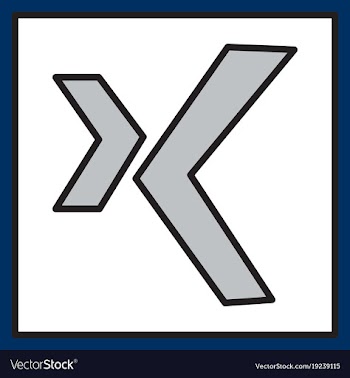 Logo xing icon social social media social network vector image