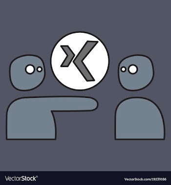 Logo xing icon social social media social network vector image