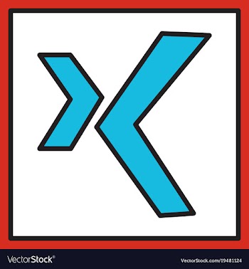 Logo xing icon social social media social network vector image