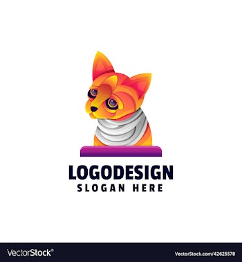 logo zombie cat gradient colorful