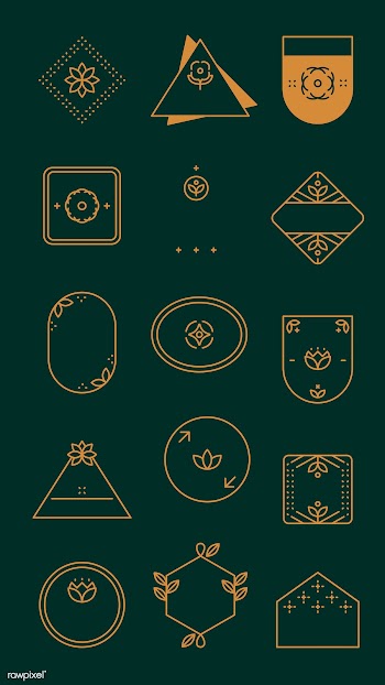 Logos on green | Free stock vector - 599575