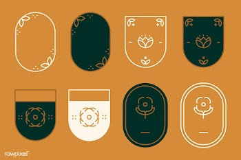 Logos on orange | Free stock vector - 599586