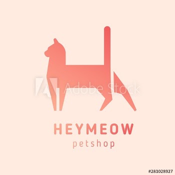 Logotype with silhouette of cat