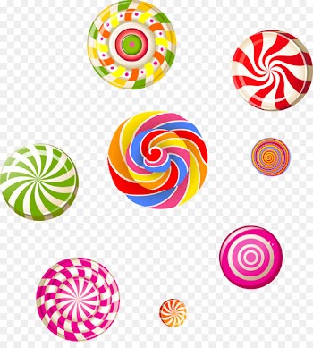 Lollipop Candy cane Cotton candy Candy corn - Vector colored lollipop 