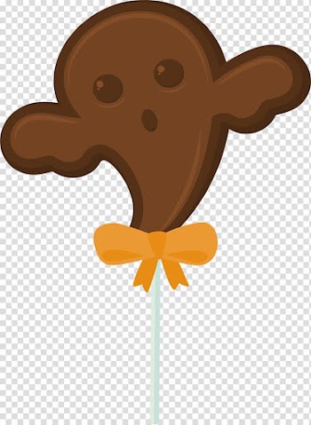 Lollipop Candy Halloween, Ghost lollipop transparent background PNG clipart