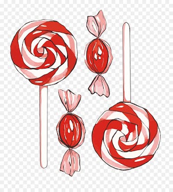 Lollipop Cotton candy Watercolor painting - Vector watercolor candy 