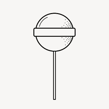 Lollipop doodle collage element, cute | Free Vector Illustration - rawpixel