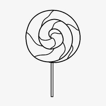 Lollipop doodle collage element, cute | Free Vector Illustration - rawpixel