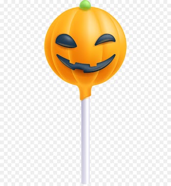 Lollipop Halloween cake Candy pumpkin - Vector smiley pumpkin lollipop 