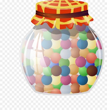 Lollipop Jar Candy Jelly bean Clip art - Colorful candy 