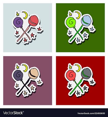 Lollipop set vector image