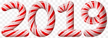 Lollipop Stick candy Candy cane Ribbon candy New Year - year 2019 