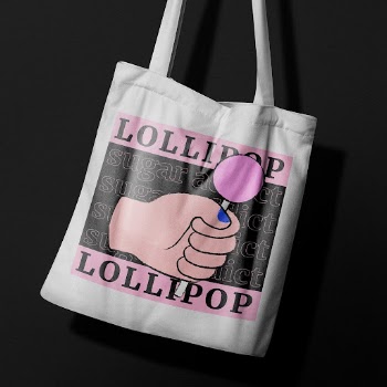 Lollipop tote bag, cute funky | Free Photo - rawpixel