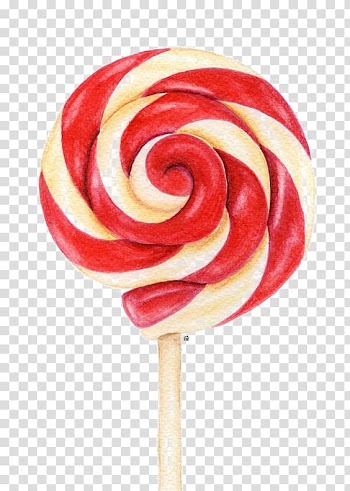 Lollipop Watercolor painting Drawing Illustration, Lollipop transparent background PNG clipart