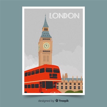 London background with big ben Free Vector